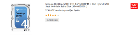 Seagate disk fiyatı