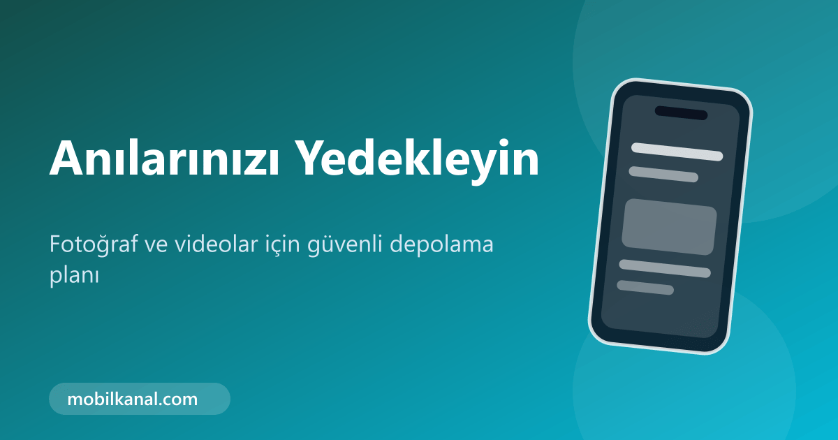 Telefon fotoğrafları için yedekleme ve depolama planı görseli